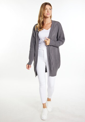 Cardigan 'Teylon' usha WHITE LABEL en gris