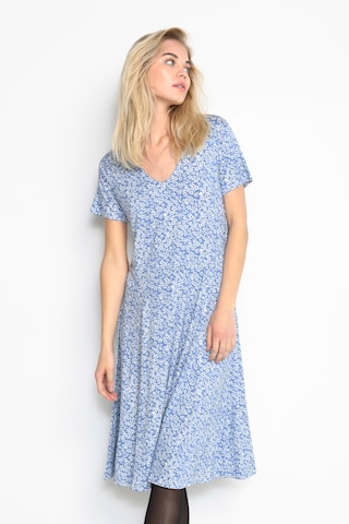 Robe 'Molly' Kaffe en bleu : devant