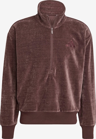 Sweat de sport 'ALL SZN' ADIDAS SPORTSWEAR en marron : devant