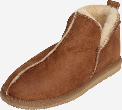 SHEPHERD OF SWEDEN Pantoufle en cognac, Vue avec produit