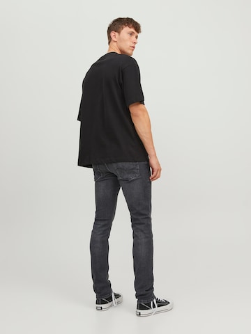 JACK & JONES Slimfit Τζιν 'Glenn' σε μαύρο