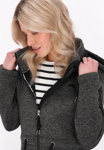 Schmuddelwedda Fleece jas in Grijs