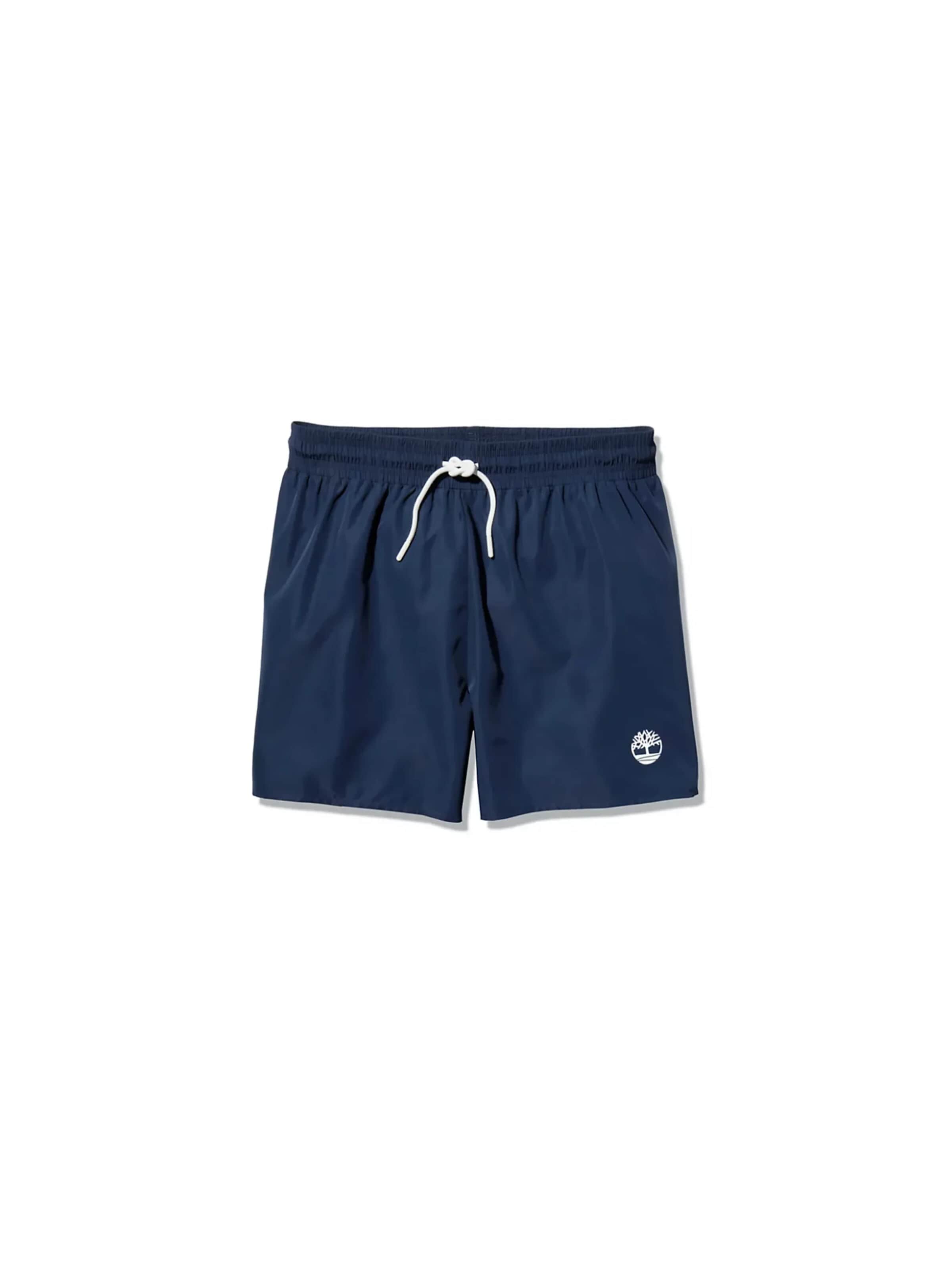 TIMBERLAND - Bermudas 'solid logo swim' en azul: frente