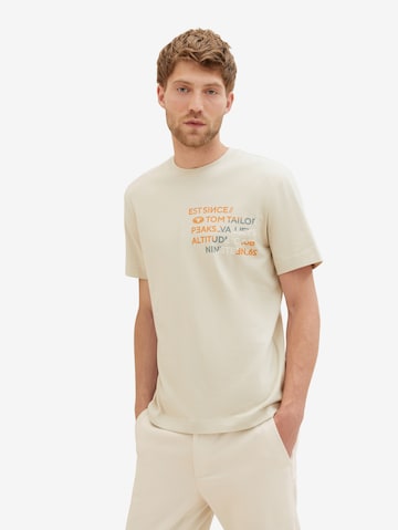 T-Shirt TOM TAILOR en beige
