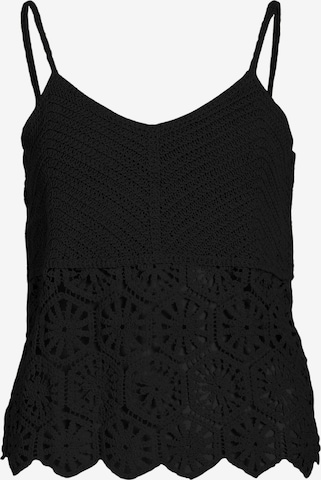 VILA Knitted Top 'DAN' in Black: front