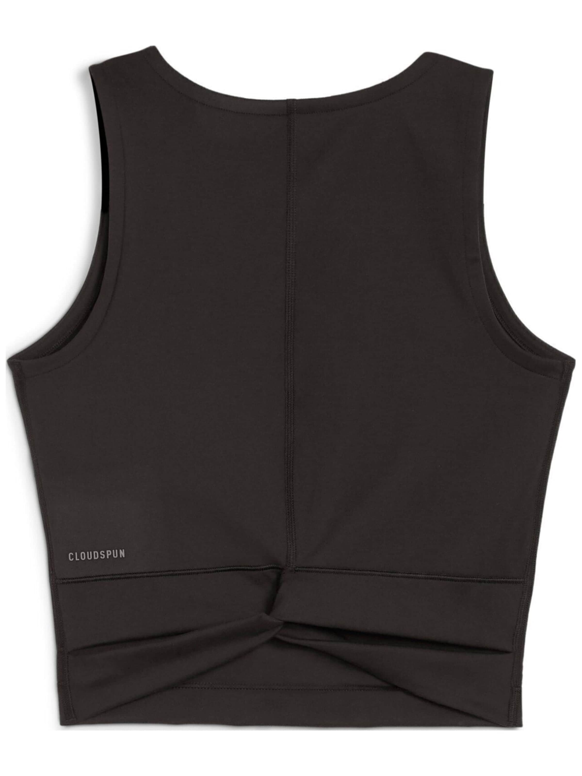 Top 'Puma W Cloudspun Twist Tank' di PUMA in nero