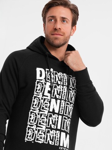 Ombre Sweatshirt i svart: framsida