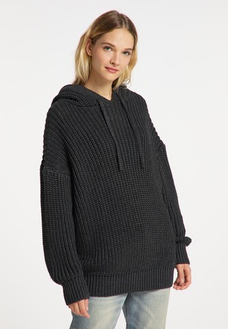 pelēks DreiMaster Vintage "Oversize" stila džemperis: no priekšpuses