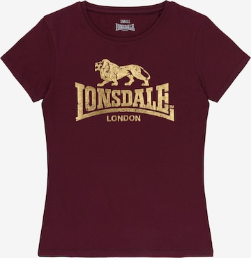 LONSDALE Paita 'BANTRY' värissä punainen: etupuoli