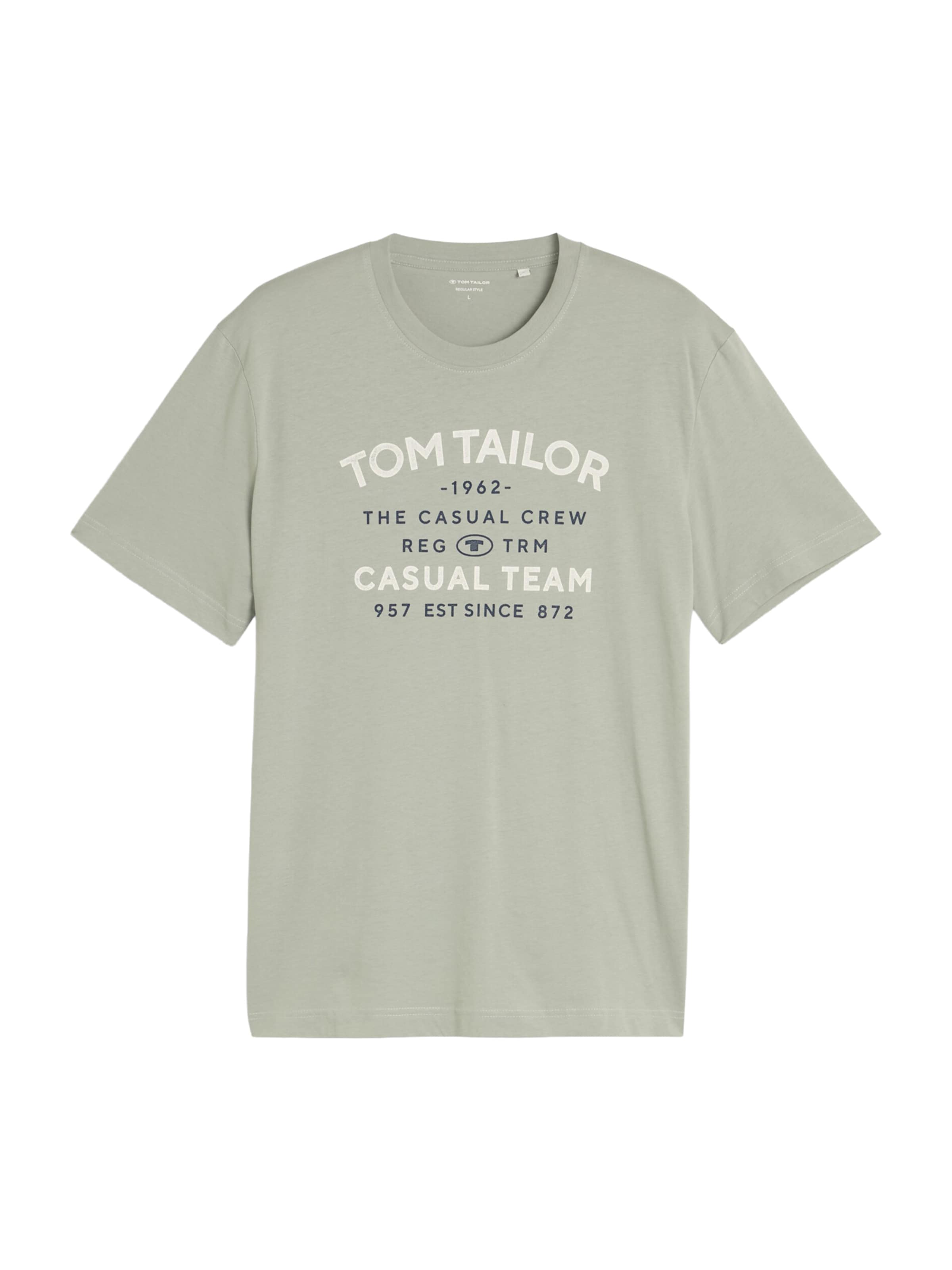 TOM TAILOR Majica | zelena barva: sprednja stran