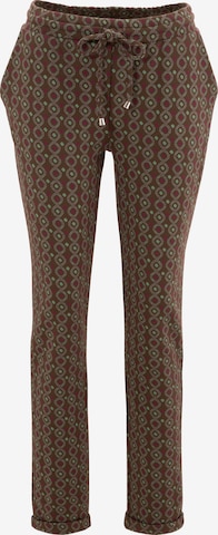 Aniston CASUAL Tapered Pants in Brown: front