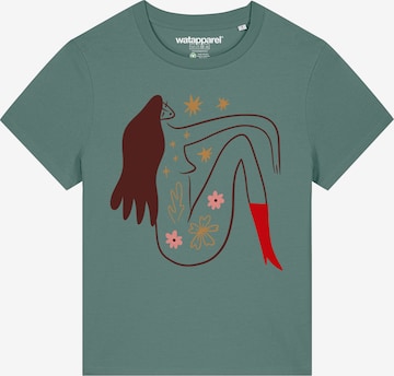 T-shirt 'Love And Flex' Watapparel en vert : devant