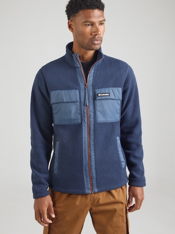 COLUMBIA - Chaqueta polar funcional 'Juniper Peak' en azul: frente