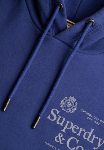 Bluză de molton '1954' de la Superdry & Co pe albastru