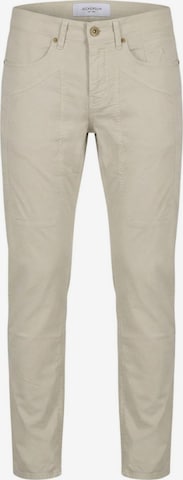 Coupe slim Pantalon 'JOHN 5 TOPPA' Jeckerson en beige : devant