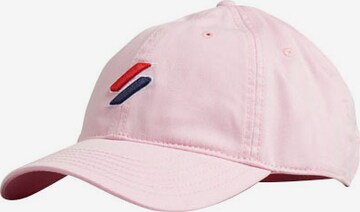 Superdry Cap 'CODE ESSENTIAL' in Pink: front