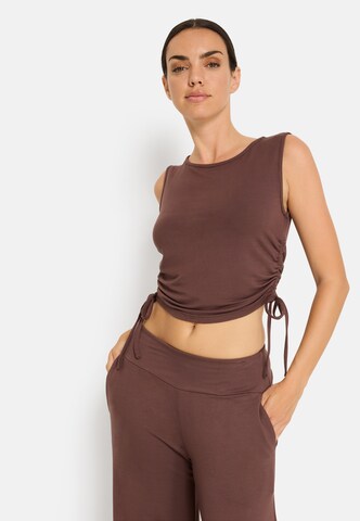 LSCN by LASCANA Top in Bruin: voorkant