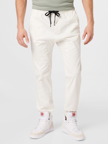 Cotton On Tapered Broek 'Drake' in Wit: voorkant