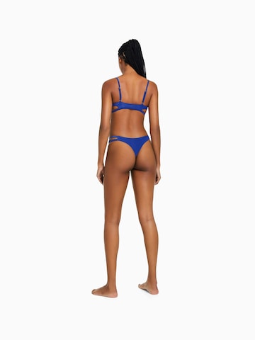 Bershka Bustier Bikinitop in Blau