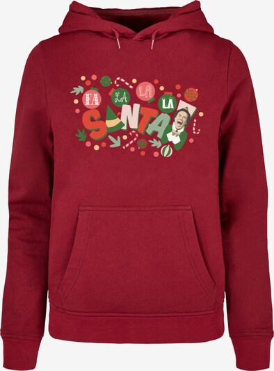 ABSOLUTE CULT Sweatshirt 'Elf - Santa' in Green / Pink / Burgundy / Light red, Item view