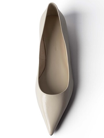 L37 HANDMADE SHOES Slipper 'CRYSTAL RADIO' i hvid