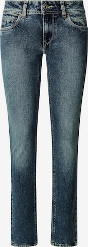 Coupe slim Jean Pepe Jeans en bleu : devant