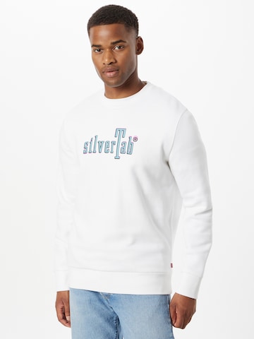 LEVI'S ® Sweatshirt 'STANDARD GRAPHIC CREW MULTI-COLOR' i vit: framsida