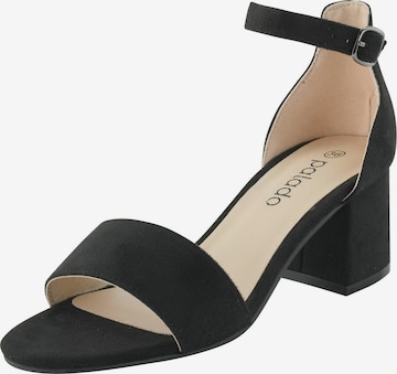 Palado Sandals 'Anael' in Black: front