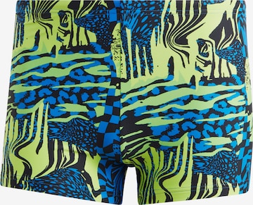 ADIDAS PERFORMANCE Sports swimming trunks 'Performance Graphic' in Blue: front