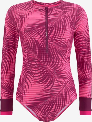 Costume intero sportivo di LASCANA ACTIVE in rosa: frontale