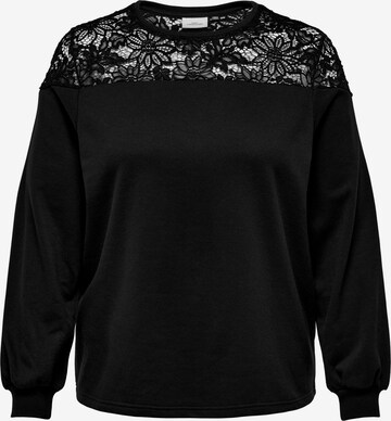 ONLY Carmakoma Sweatshirt in Black: front