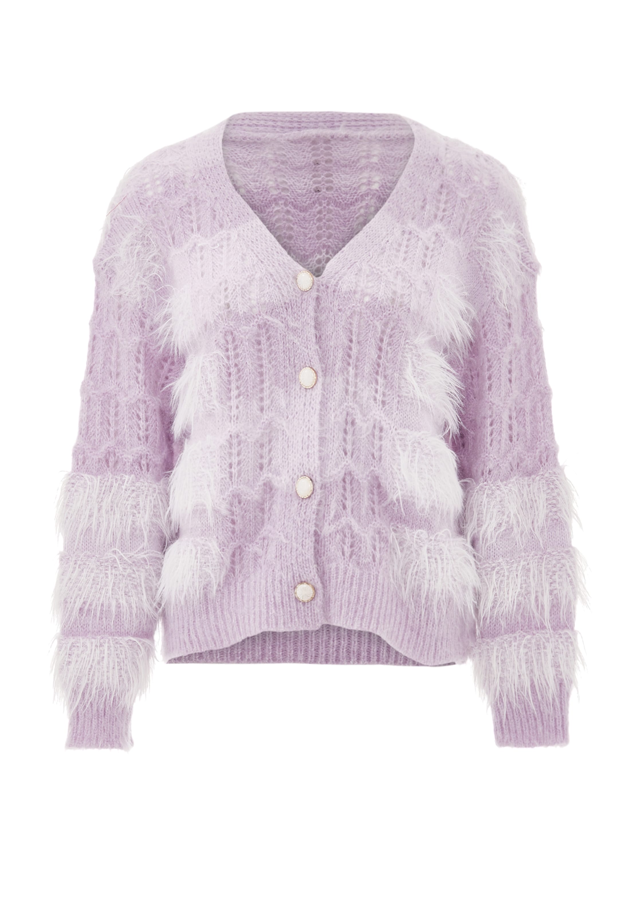 swirlyKardigan - ljubičasta boja: prednji dio