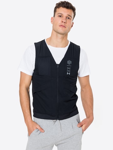 UNDER ARMOUR Sportbodywarmer 'Run Anywhere' in Zwart: voorkant