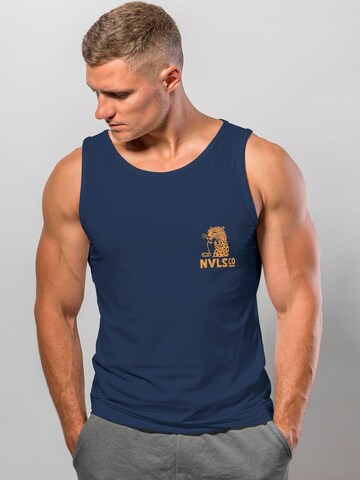 Neverless Shirt 'Eat pasta' in Blue