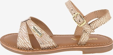 Les Tropéziennes Sandal in Beige: front