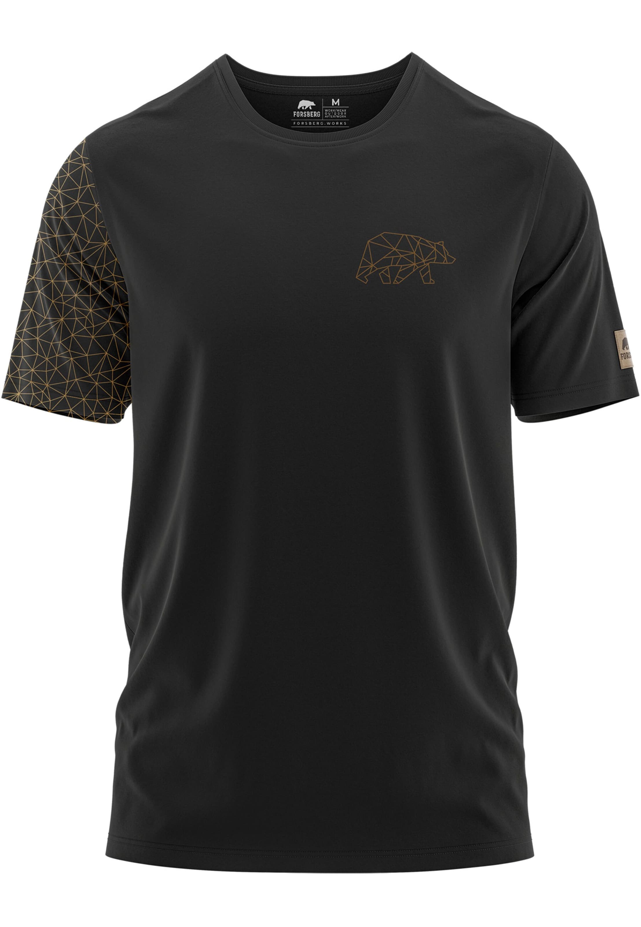 FORSBERG T-Shirt 'Thyrison' in Schwarz: Vorderseite