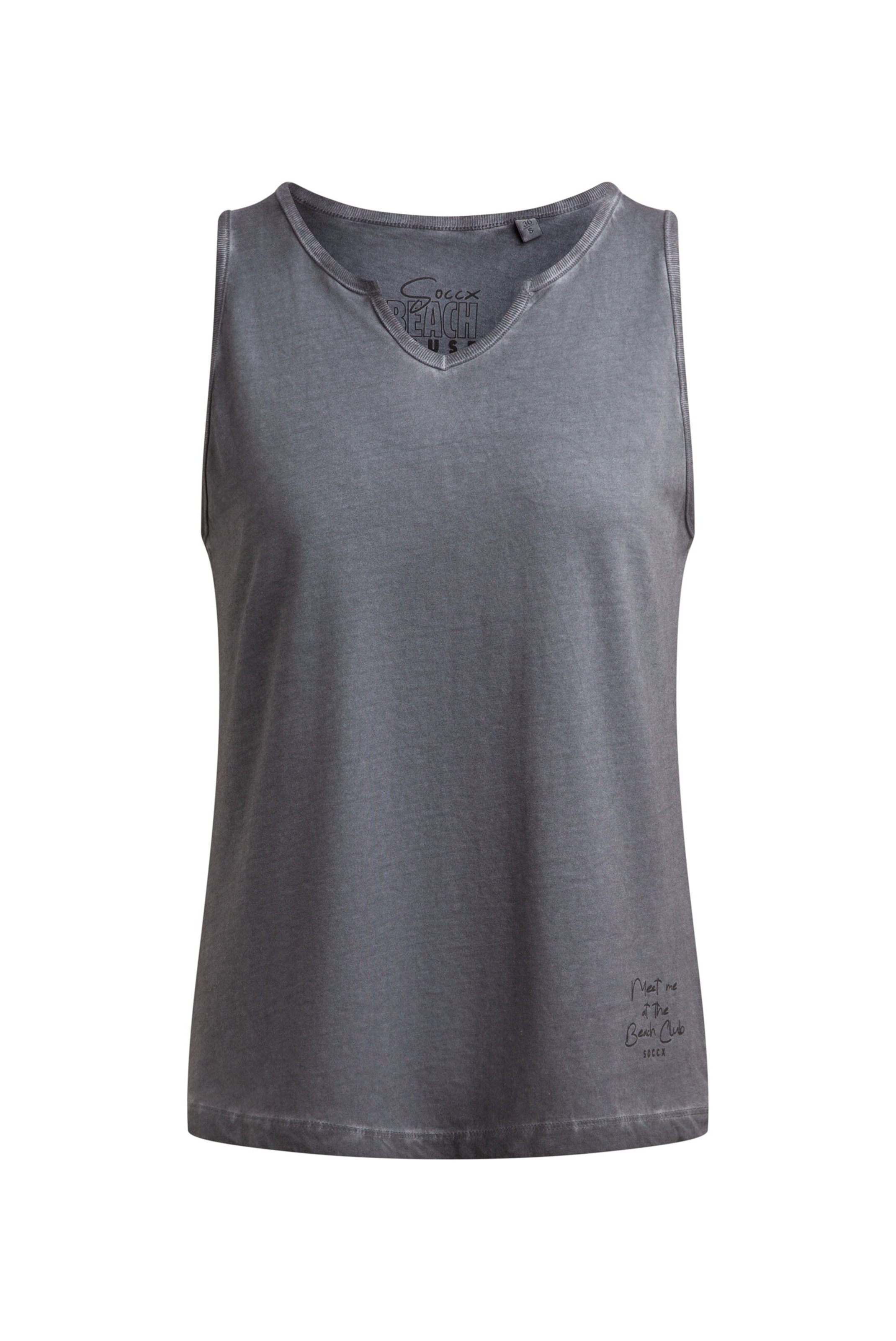 Soccx Top in Grau: Vorderseite