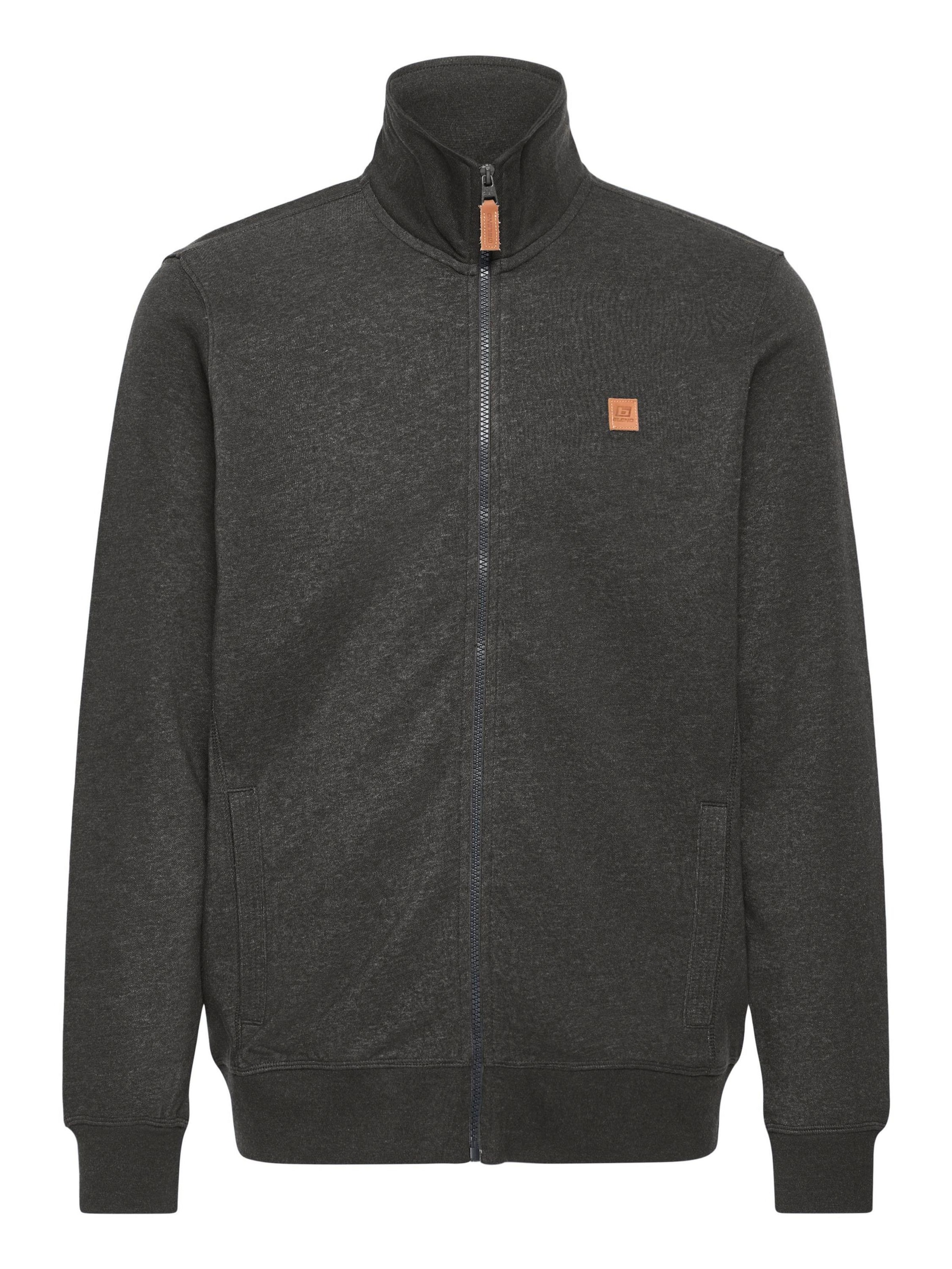 BLEND - Sudadera con cremallera ' BHPolax ' en gris: frente