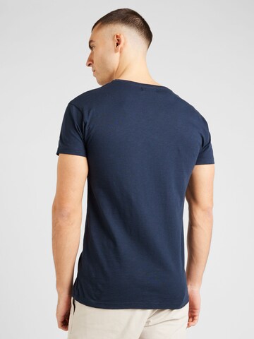 T-Shirt 'Langer Hals' Derbe en bleu