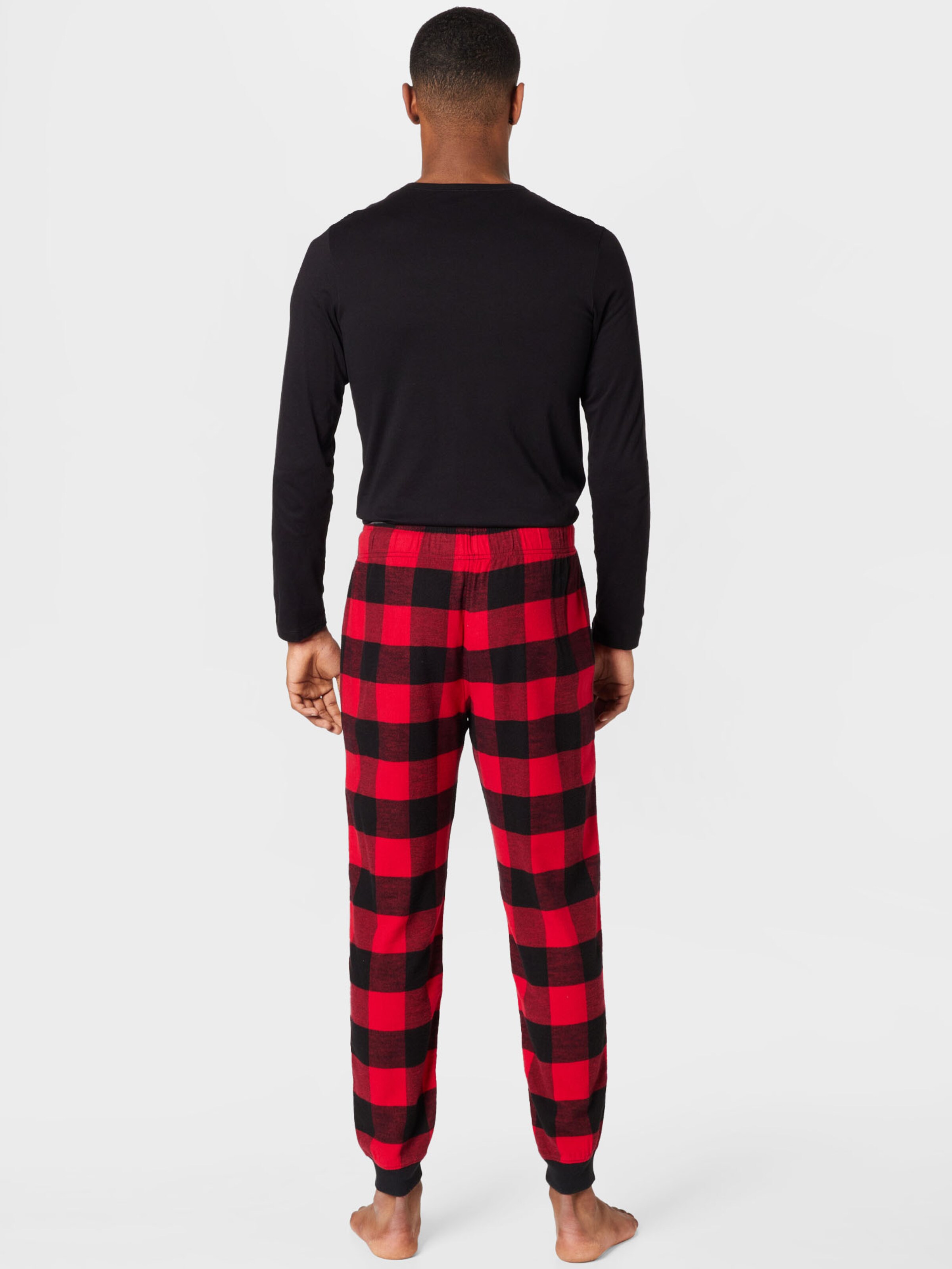 HOLLISTER Long Pajamas in Light Red Mottled Red ABOUT YOU