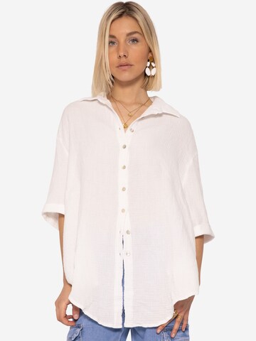 SASSYCLASSY Blouse in White: front