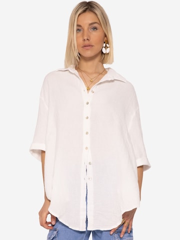 SASSYCLASSY Blouse in Wit: voorkant