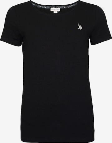 U.S. POLO ASSN. T-Shirt 'Rundhals' in Schwarz: Vorderseite