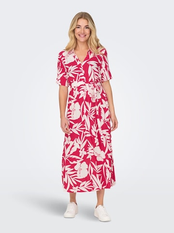 JDY Shirt Dress 'JDYSTARR' in Red: front