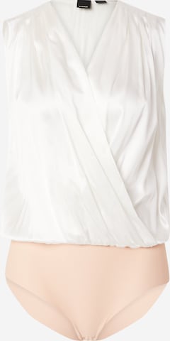 PINKO Blouse Bodysuit in White: front