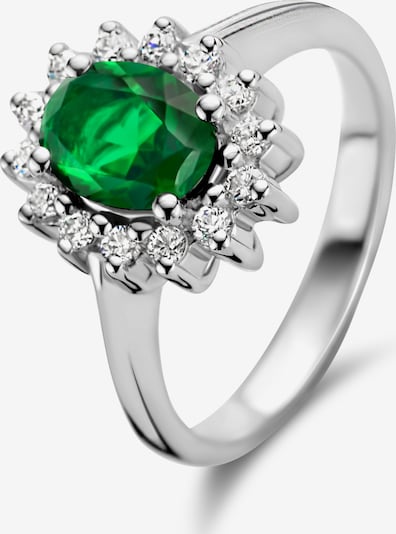 Parte di Me Ring in grün / silber / transparent, Produktansicht
