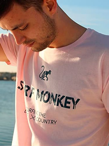 Surf Monkey - Camisa em rosa