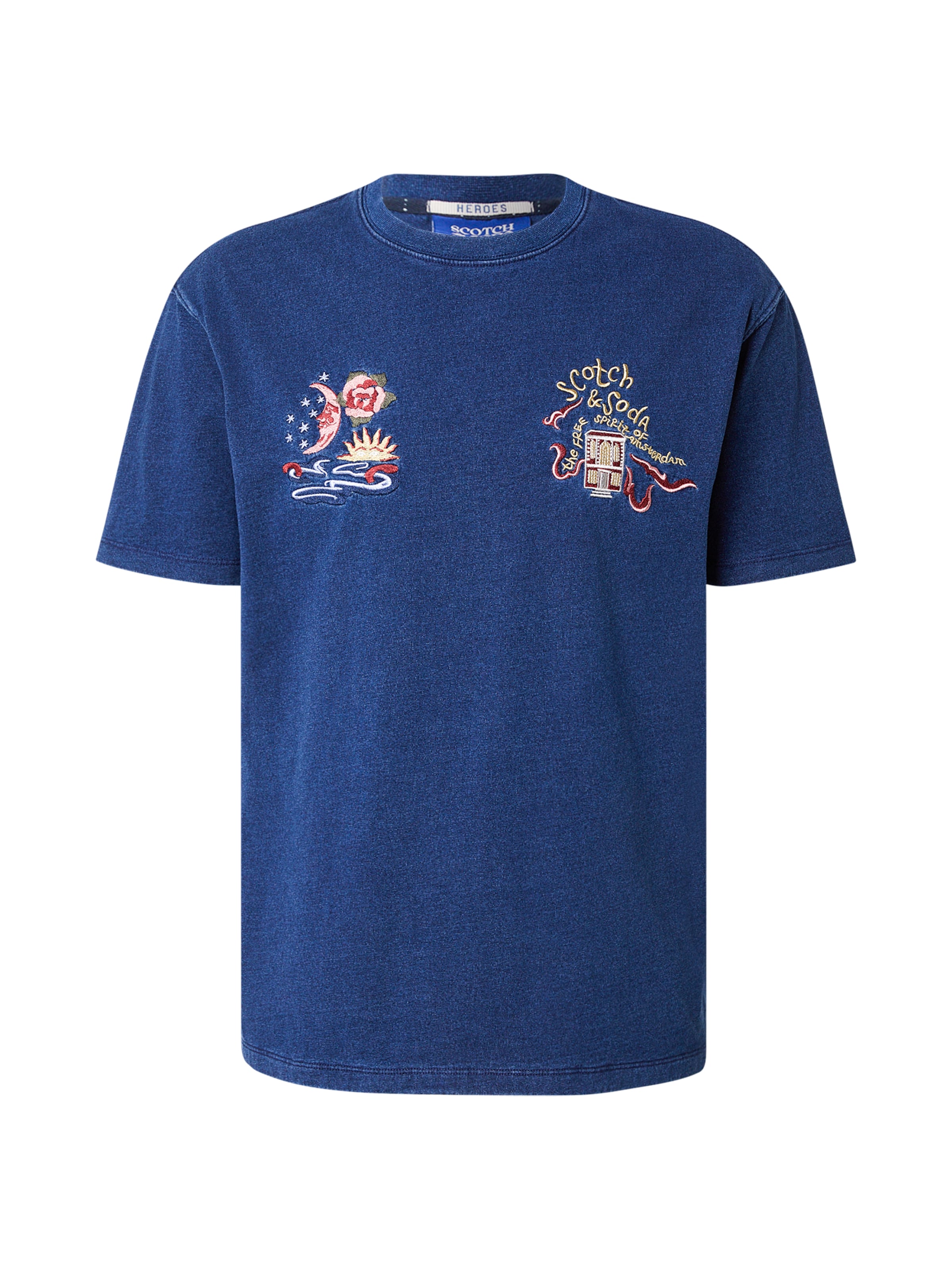 SCOTCH & SODA - Camiseta 'The 40th Annive' en azul: frente