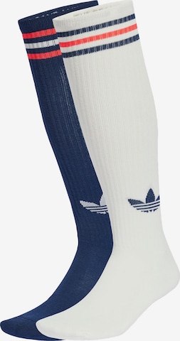 Șosete '3-Stripes Knee 2' de la ADIDAS ORIGINALS pe albastru: față