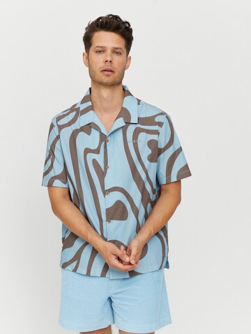 mazine Regular Fit Hemd ' Honolulu Shirt ' in Blau: predná strana